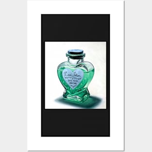 Alchemy Love elixir - emerald green potion Posters and Art
